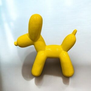 Yellow Balloon Dog Home Decor 7” NEW